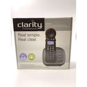 Clarity Phone C4220+ DECT 6.0 Cordless Amplified Professional Talking Caller ID